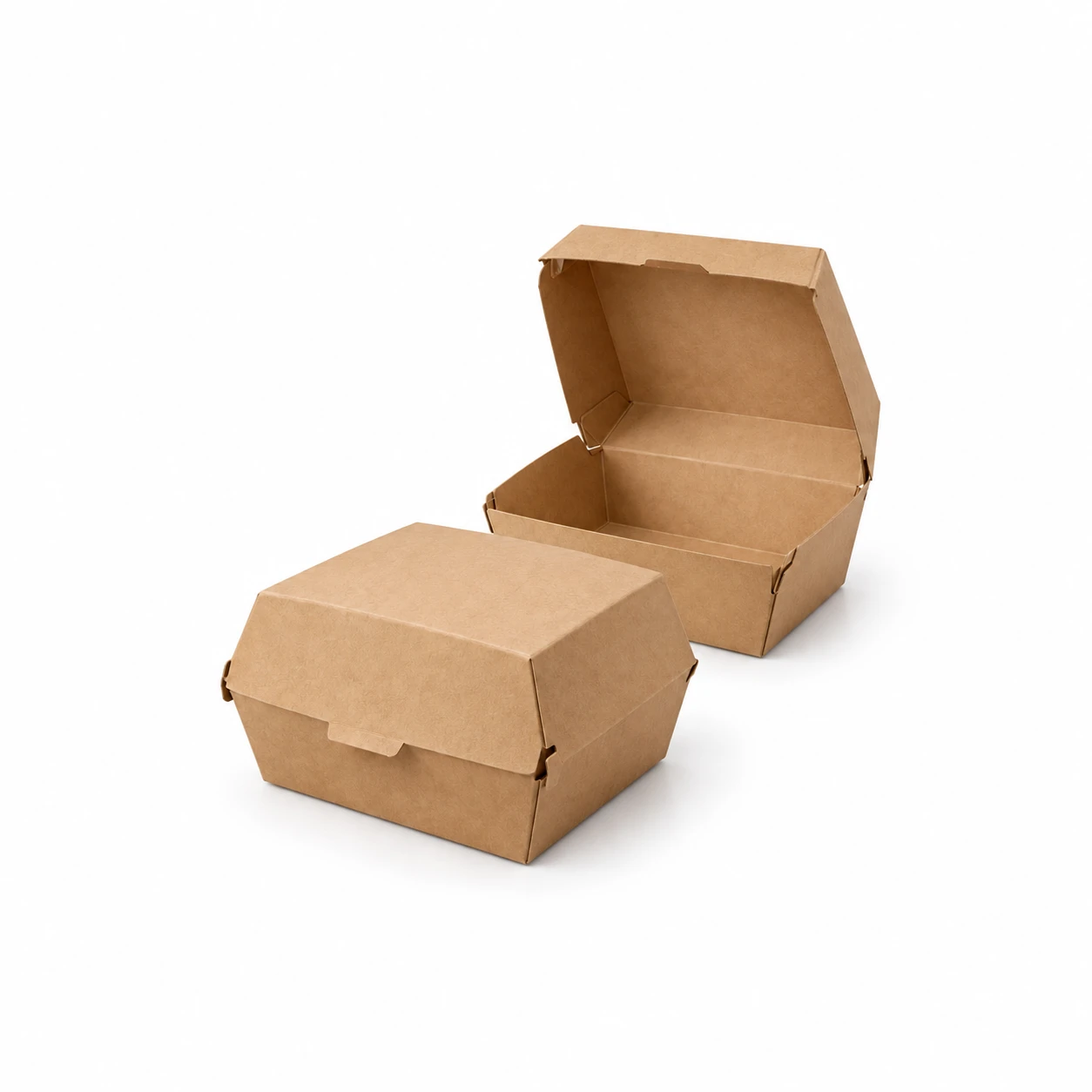 Hamburgerbox braun "Natürlich" 135x125x75mm 250st