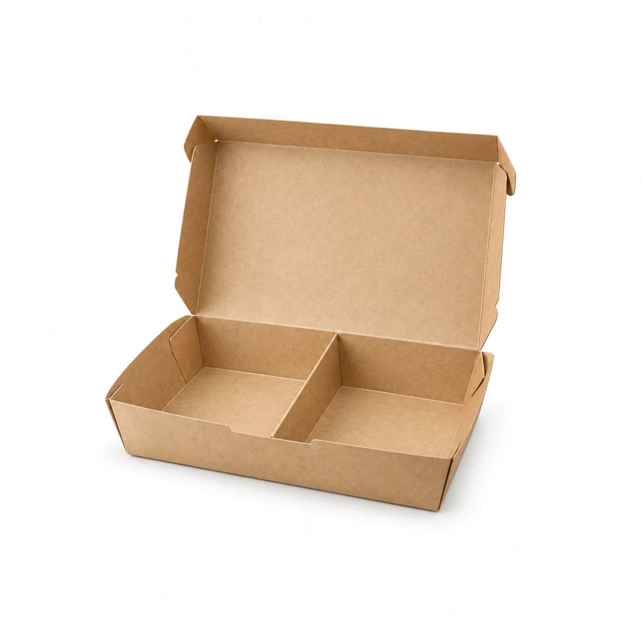 Dinner Menübox 23x28 cm, 2-geteilt, beige