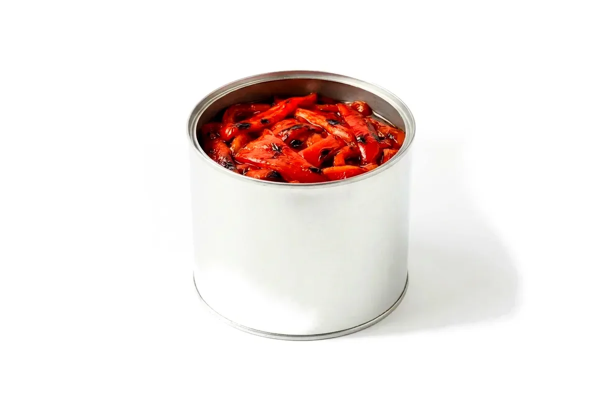 Paprika rot Dose in Streifen -eingelegt- 4,25kg
